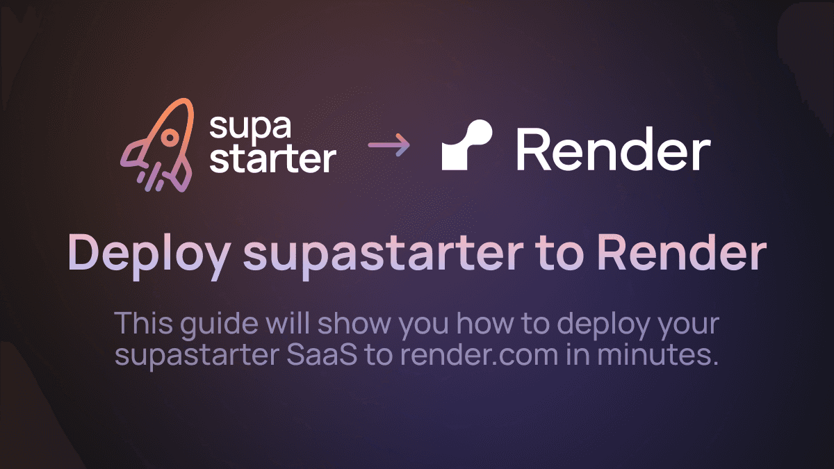 Deploy your SaaS with Render